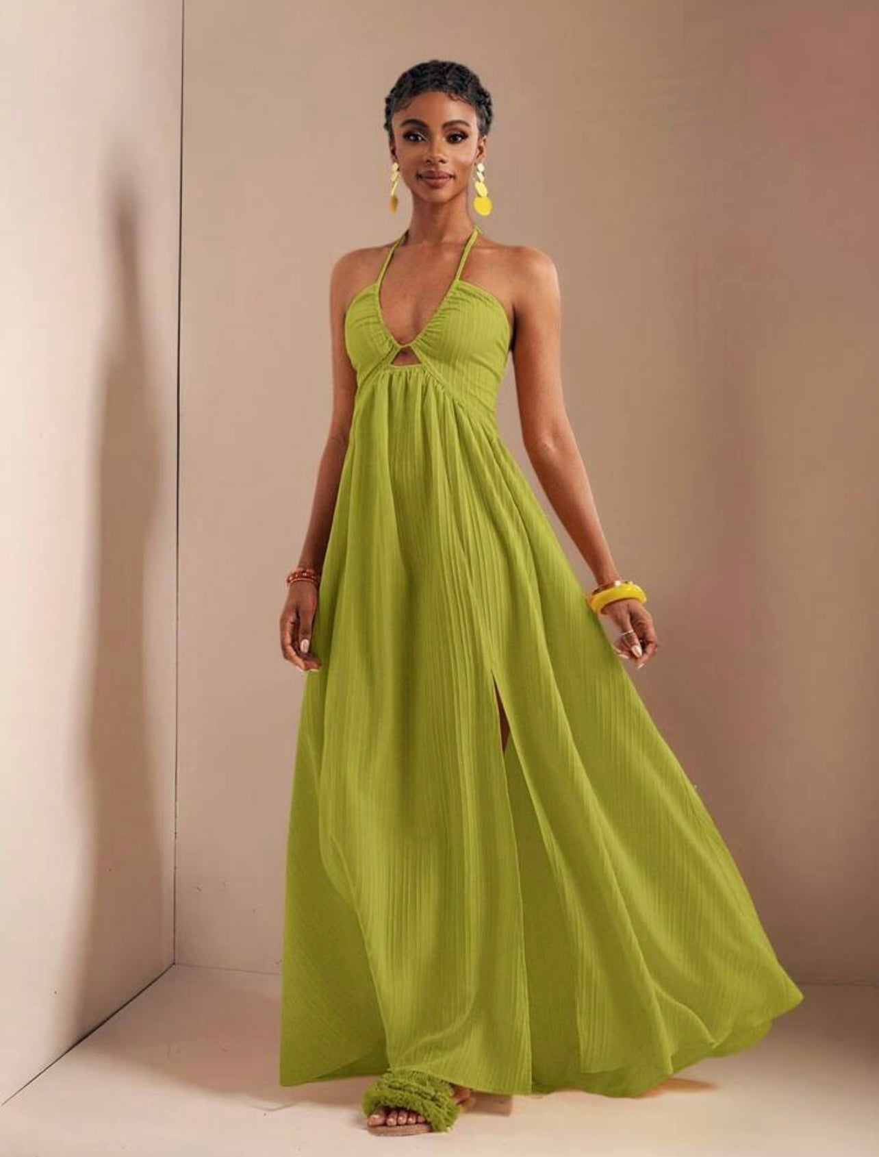 serenity pleated maxi