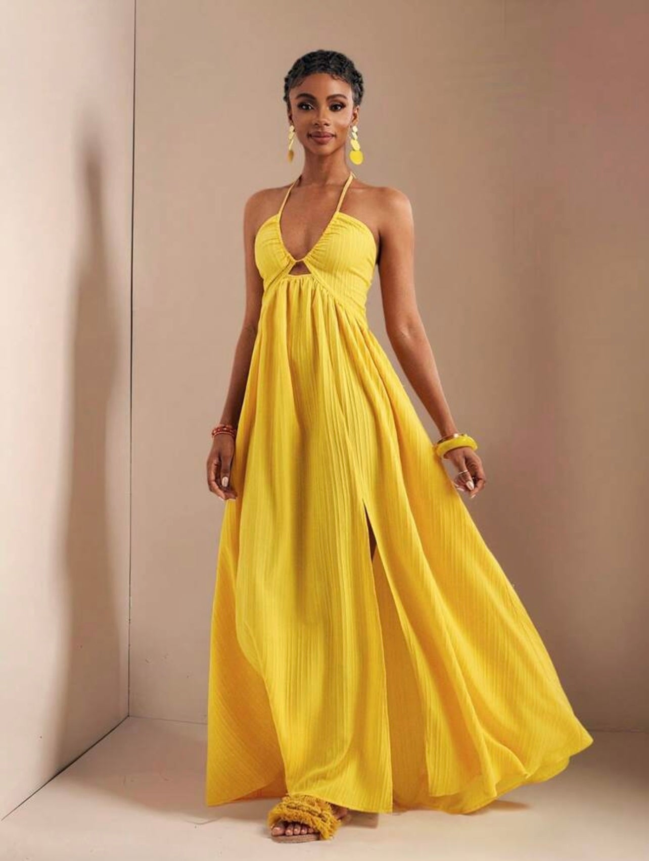 serenity pleated maxi