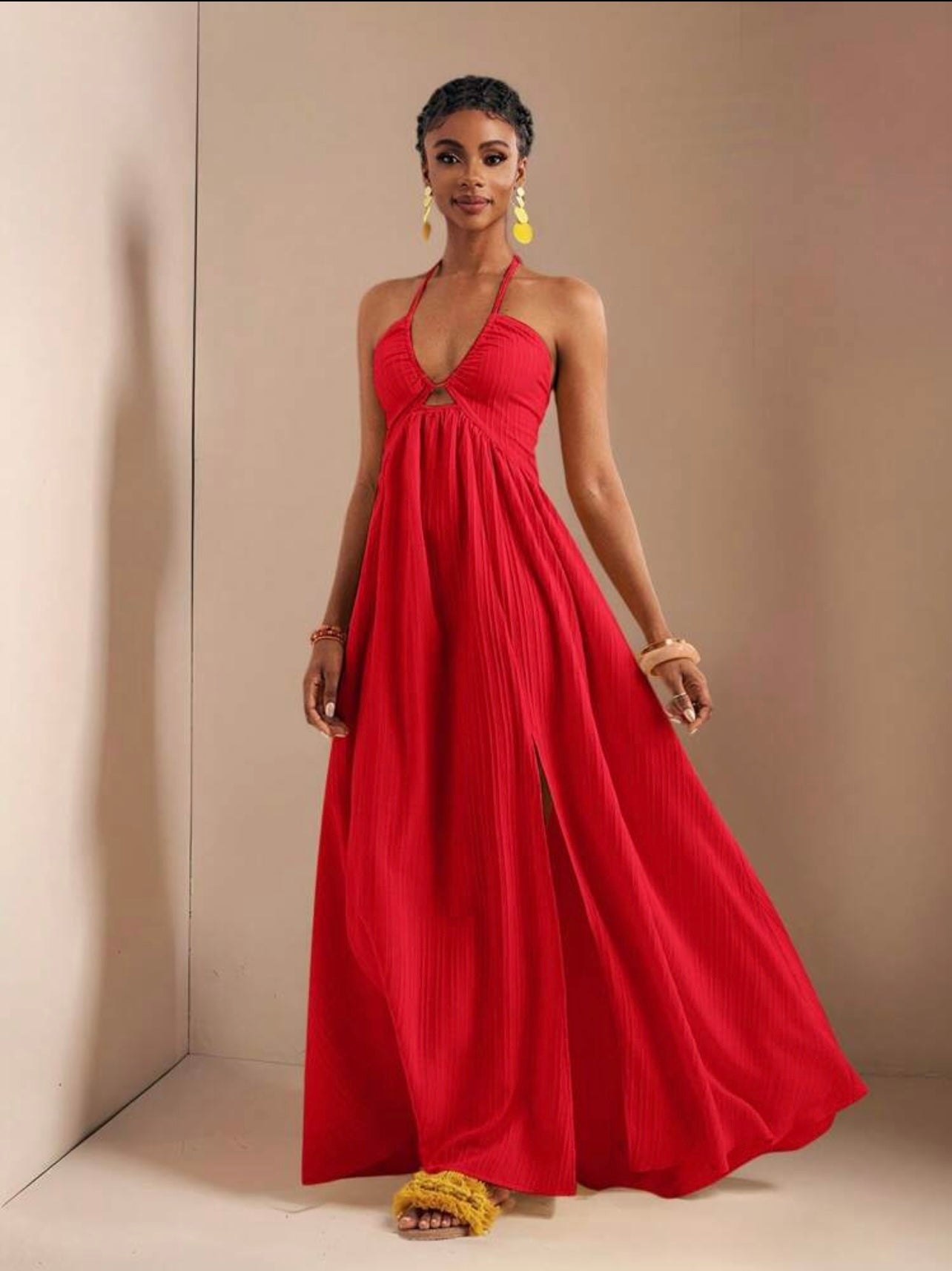 serenity pleated maxi