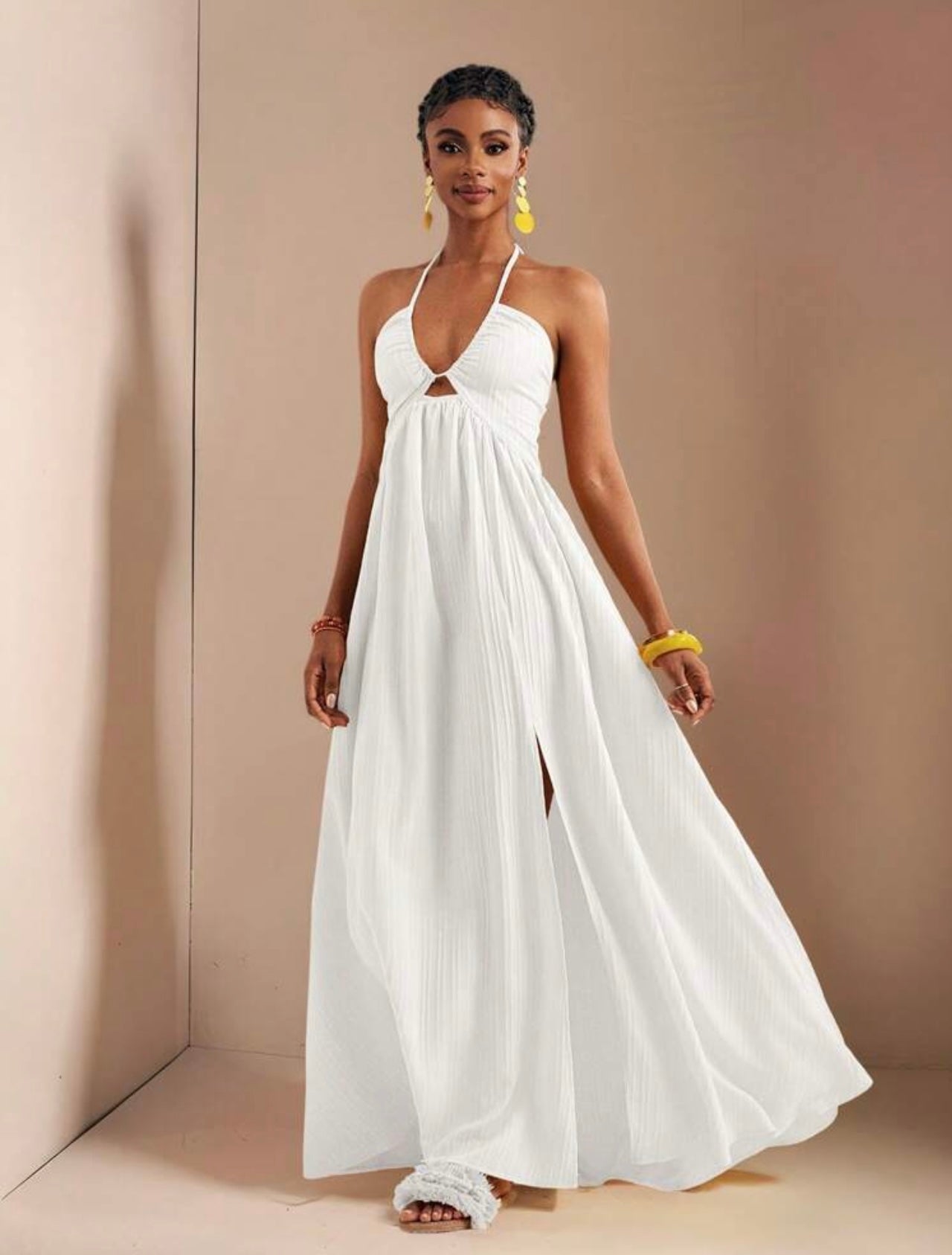 serenity pleated maxi