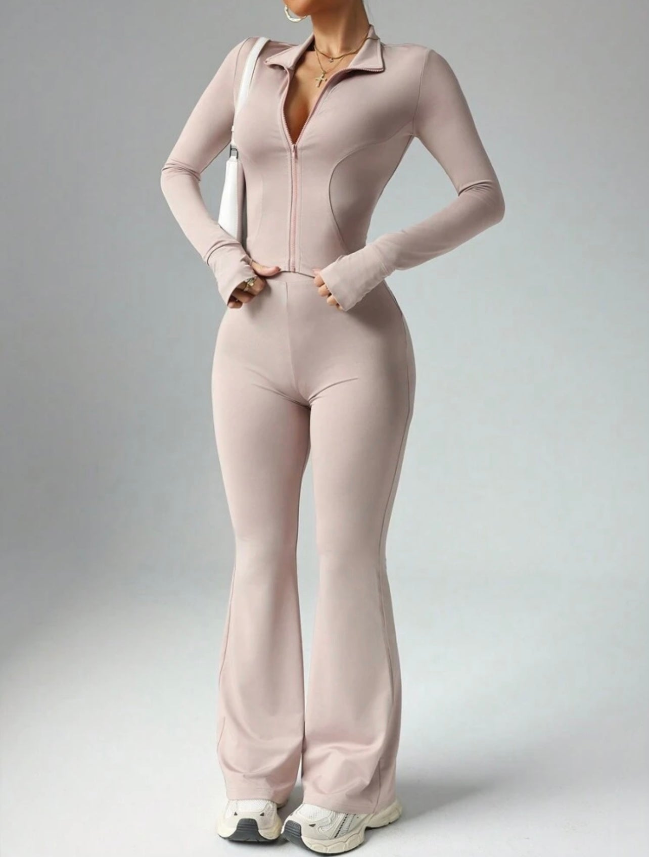 curve luxe collared workout gym set